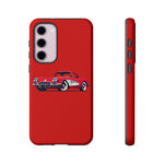 Red Classic Corvette C1 Illustration phone case | Retro Car Tough Case