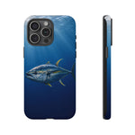 Yellowfin Tuna Phone Case, Deep Blue Water Tough Cover, Gift