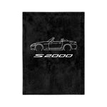 S2000 Roadster Line Art Microfiber Throw Blanket JDM Car Gift