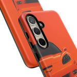 Orange C6 Z06 Studio Tough Phone Case for Sports Car Drivers