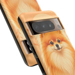 Pomeranian Tiny Fox Fluffy Art Tough Phone Case