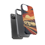 Retro Sunset Countach phone case | Sports car tough cover