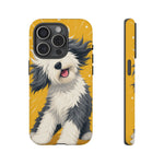 Sheepdog Hair Flip Phone Case Funny Dog Lover Gift