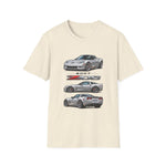 Silver 2007 C6 Z06 Illustration T-Shirt | Sports Car Trio