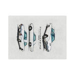 1962 Thunderbird Car Illustration Blanket | Vintage Classic Car Throw