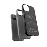 Black Silverado Classic Pickup Tough Phone Case for Chevy Truck Fans