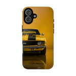 Classic Camaro SS Phone Case, Yellow 69 Muscle Car Cover, Gift for Guys