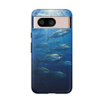 Amberjack School Phone Case, Open Water Sunlight Tough Cover