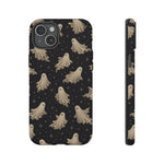Vintage Ghost Pattern phone case | Halloween spooky stars design