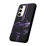R33 Skyline Phone Case, Purple 97 JDM Sports Car Stripe Studio Cover