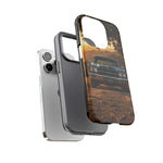 57 Bel Air Phone Case, Turquoise Classic Car Country Road Cover