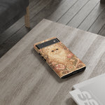 Persian Cat Floral Art Nouveau Tough Phone Case