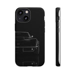 Black 1969 Corvette Art Phone Case, C3 Stingray Sports Car Tough Cover