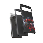 Z06 C8 Phone Case, Red Smoke Studio Reflection Cover
