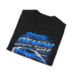 2018 Demon RT Muscle Car T-Shirt — Blue Dodge Challenger Racing Tee