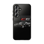 Black C6 Phone Case American Sports Car Tough Cover Gift