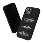 Silver Hakosuka Skyline Classic Sports Car Tough Phone Case for JDM Fans
