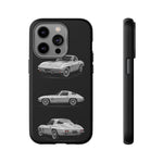 Silver Sting Ray Classic Corvette Phone Case Tough Multi View