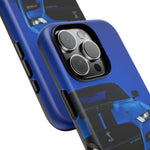 Blue Mustang Art Phone Case, GT500 American Muscle Car Tough Cover for Men