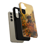 Rottweiler Puppy in Flower Pot Tough Case | Floral Dog Phone Cover