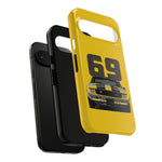 1969 Camaro Z28 Yellow Front View Muscle Car Tough Phone Case