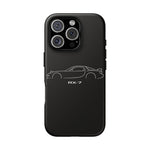 RX-7 outline car Tough Case | JDM sports car phone case