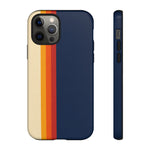 Retro Rainbow Stripe Phone Case | Tough Phone Case