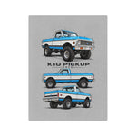 1972 Chevy K10 Pickup truck blanket | Velveteen microfiber throw