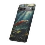 Salmon River Fishing Phone Case, Sunlit Current Cover