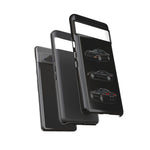 Black C5 Corvette Sports Car Phone Case Tough Multi View Print