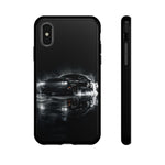 Black Sports Car Illustration 2023 Challenger SRT phone case | Car Drift Reflection