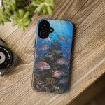 Snapper Reef Phone Case, Sunlit School Ocean Fishing Tough Cover