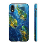 Mahi Mahi School Phone Case, Dorado Fish Frenzy Cover for Anglers