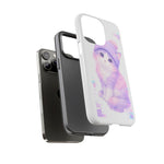 Pastel Cat Beanie Phone Case, Glitch Color Block Cover, Gift