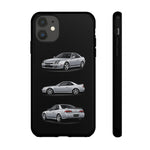Silver Prelude Sports Coupe Tough Phone Case for JDM Fans