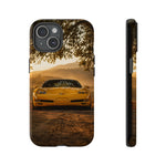 C5 Z06 Corvette Phone Case, Yellow Golden Hour Trail Cover