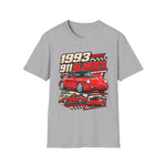1993 911 RS America T-Shirt — Vintage Red Porsche Sports Car Graphic Tee
