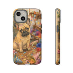 Guilty French Bulldog Phone Case, Confetti Watercolor Cover