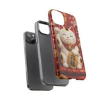 Maneki Neko Lucky Cat Art Tough Phone Case