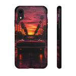 1969 Charger Sunset Tough Phone Case - Palm Silhouette Poster