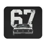 1967 Muscle Car Camaro Mouse Pad | Classic SS Front View, Racing Number 67
