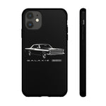 Vintage Galaxie 500 Phone Case | Classic Car Illustration, Black
