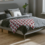 1955 Thunderbird Red Microfiber Throw Blanket Classic Car Gift