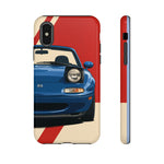 Miata Mariner Blue Pop-up Tough Phone Case for JDM Car Fans
