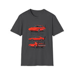 1969 Daytona Illustration T-Shirt | Vintage Muscle Car Trio Tee