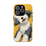 Sheepdog Hair Flip Phone Case Funny Dog Lover Gift