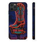 Neon Cowboy Boot phone case | High Noon Saloon design