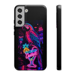 Neon Parrot Cocktails phone case | Tough Cases