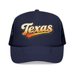 Texas Trucker Hat Vintage Retro Texas Sunset Foam Trucker Cap Western Cowboy Snapback Hat