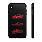 Red MR2 JDM Sports Car Phone Case Tough Multi View